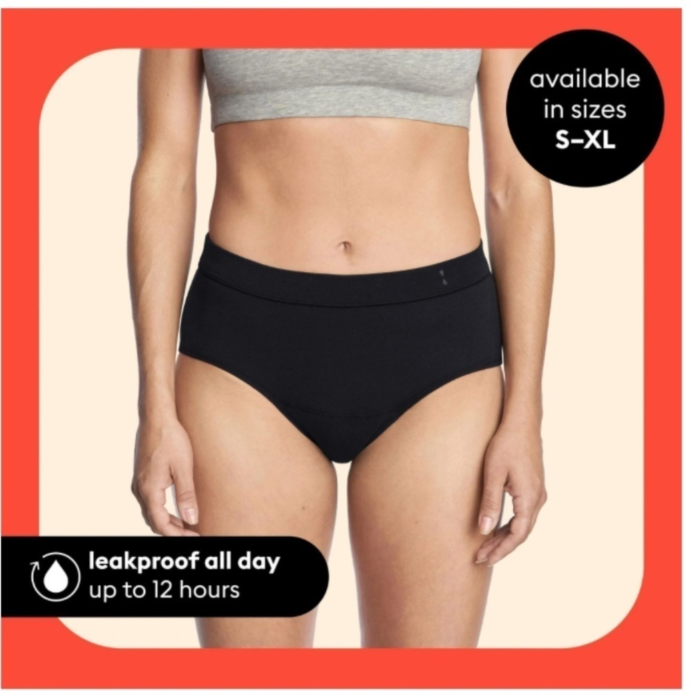 Women's Thinx for All Period Leakproof Underwear Black Briefs Lot of 3 - Small - Picture 7 of 7